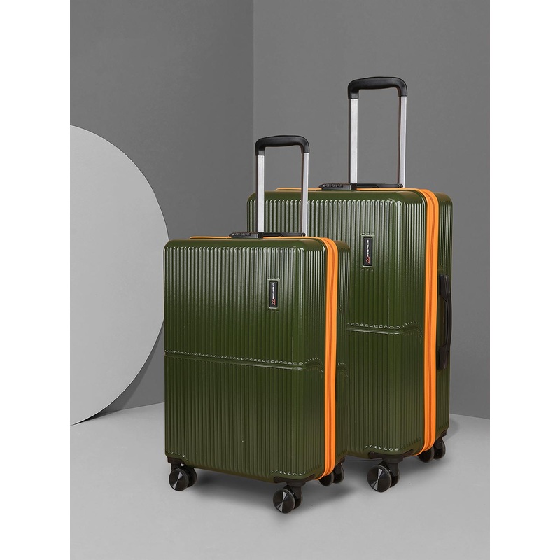 MOVE-MEANT Glide Polycarbonate 8 wheel Hard Small & Medium Trolley Suitcase-55,66 Cm