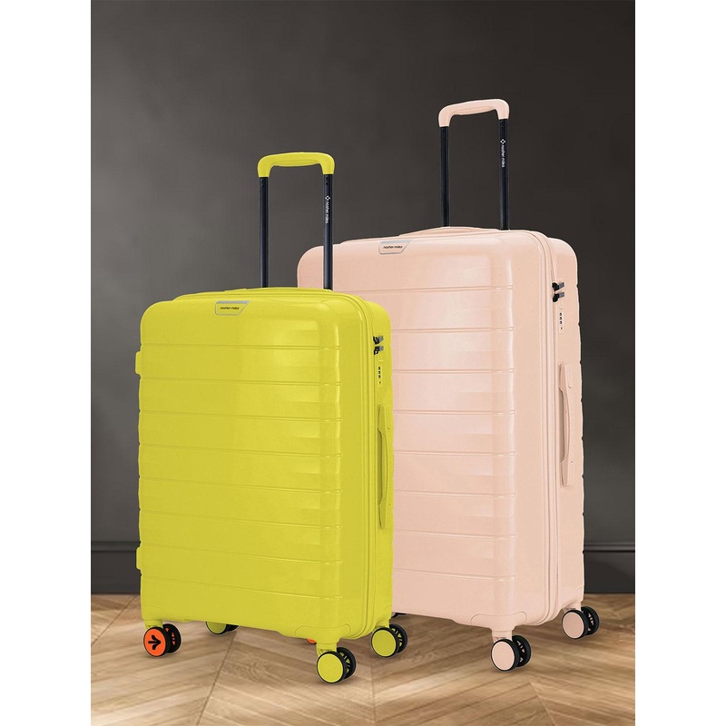 Nasher Miles Unisex Vienna Set Of 2 Textured Hard-Sided Trolley Bags