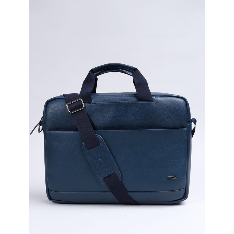 Police Unisex Leather Laptop Bag