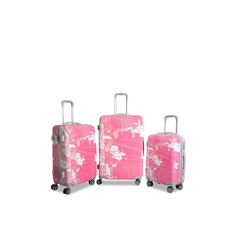 Polo Class Set of 3 Hard Luggage Trolley Bags- 50 cm, 60 cm & 71 cm