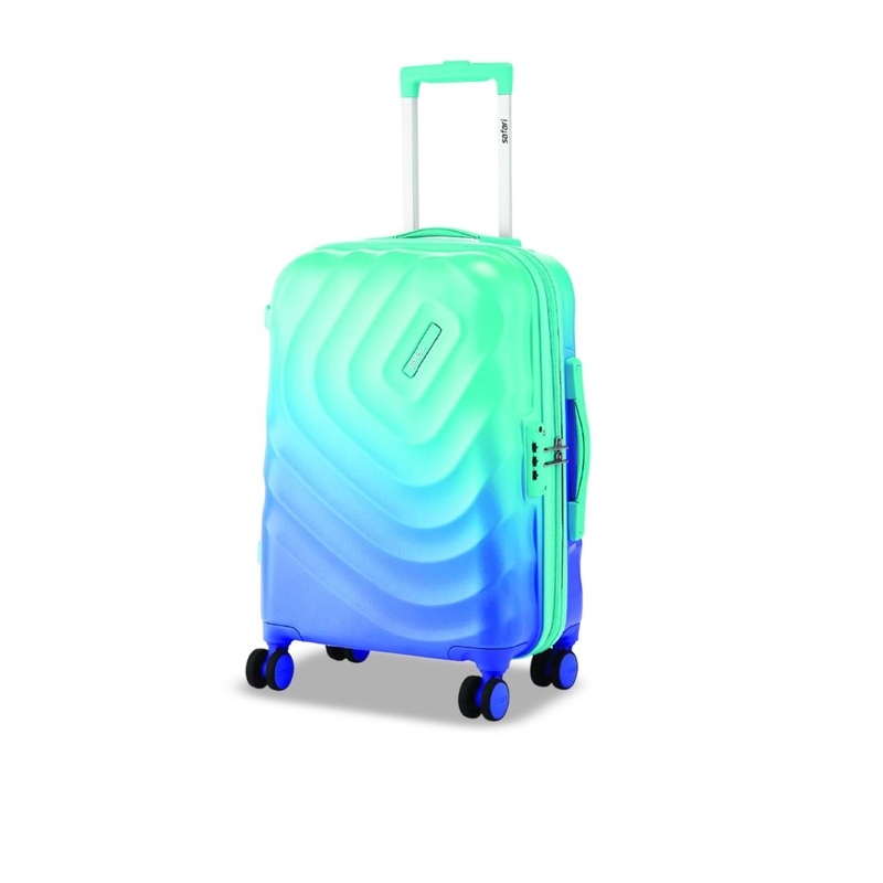 Safari Select Haze Colourblocked 8 Wheels TSA Lock Hard Case Medium Trolley Bag