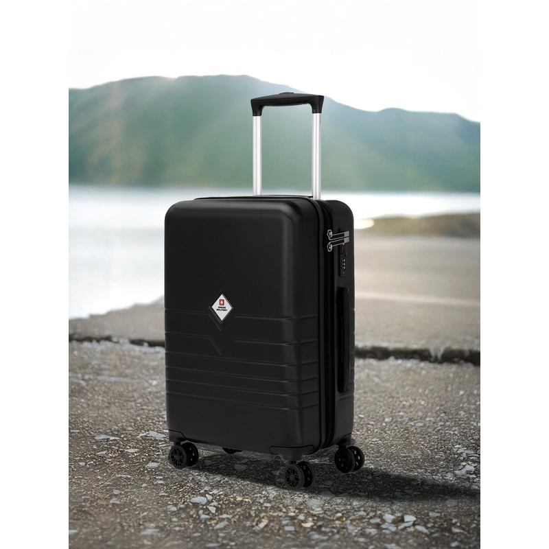 SWISS MILITARY Unisex Arctic Elite Textured Hard-Sided Cabin Trolley Bag