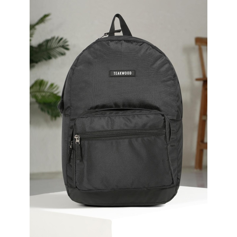Teakwood Leathers Men Brand Logo Backpack