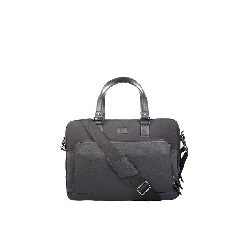 tohl Men Leather Laptop Bag Up to 15 inch