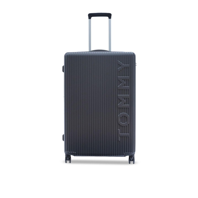 Tommy Hilfiger Grey Empire Plus Hard Luggage Trolley Suitcase – 76CM Cargo