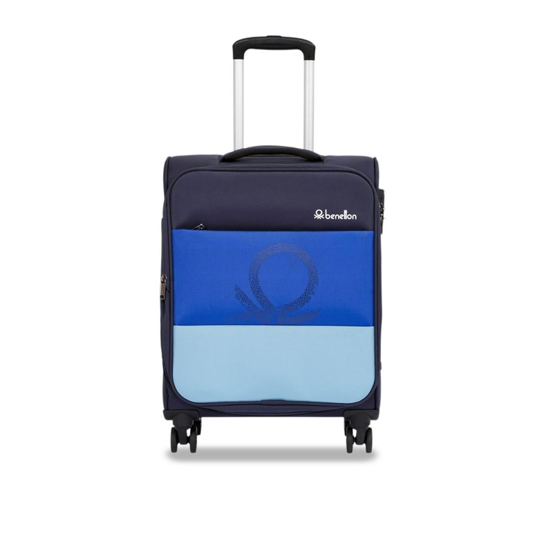 United Colors of Benetton Archimedes Plus colourblocked Soft-Sided Cabin Trolley Bag 61 L