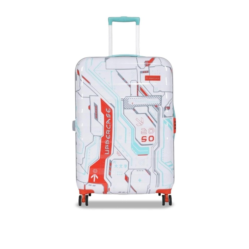 uppercase Cyber Punk Printed Hard-Sided Large Trolley Bag