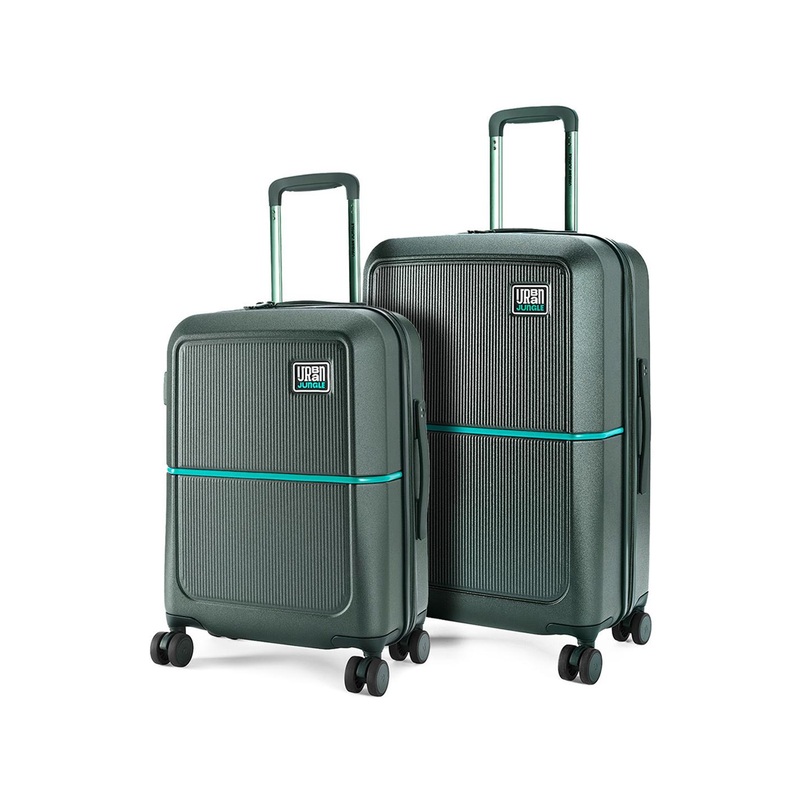 Urban Jungle By Safari Set of 2 Green Hardside Polycarbonate Suitcase