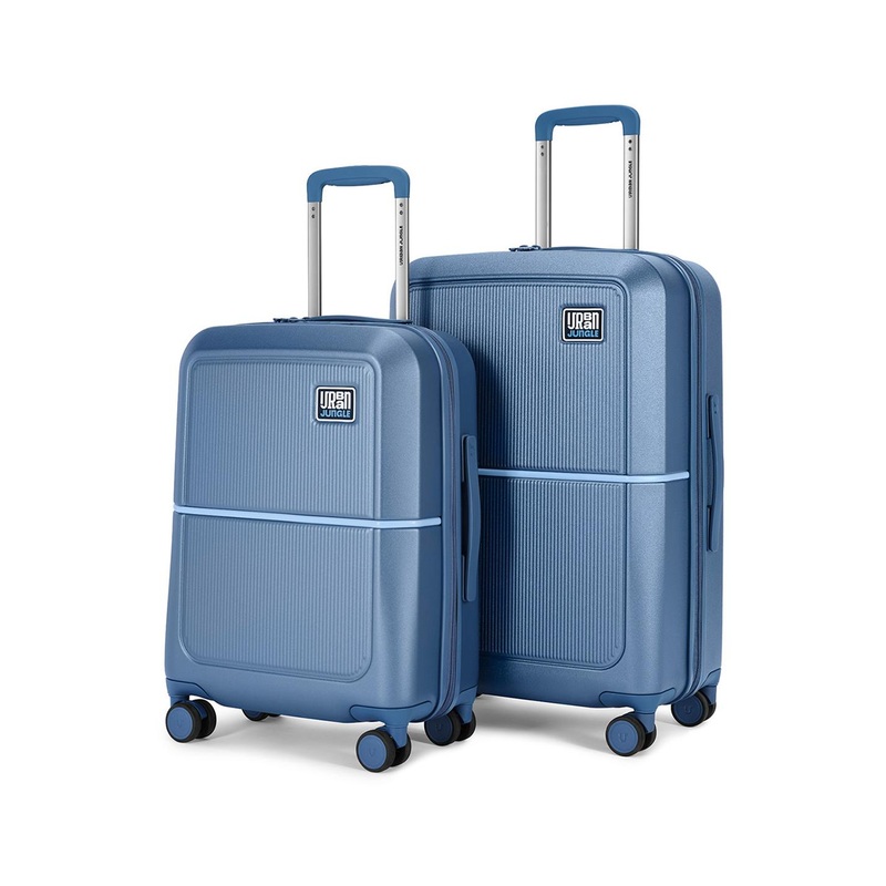 Urban Jungle By Safari Set of 2 Skyline Blue Hardside Trolley Polycarboante Suitcase