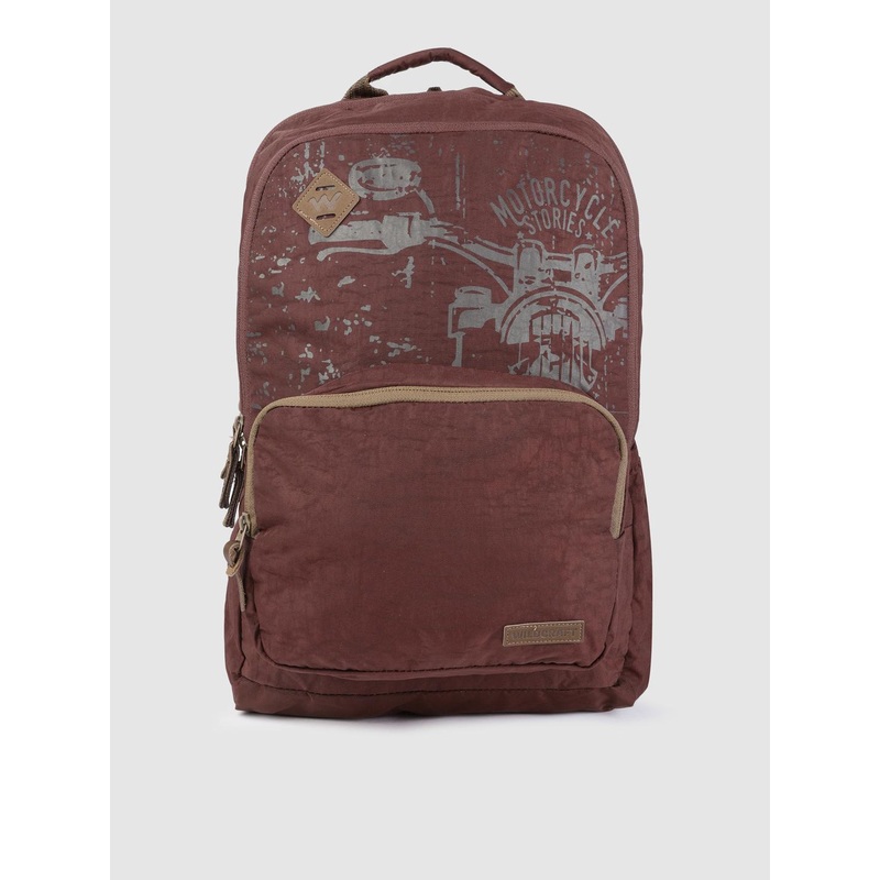 Wildcraft Unisex Maroon Graphic Storm2 Laptop Backpack