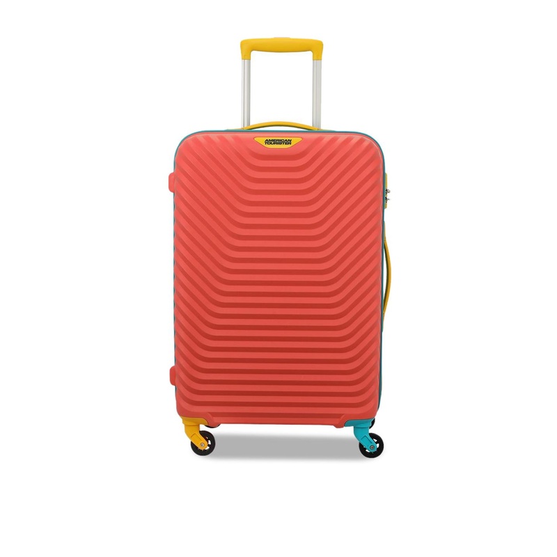 AMERICAN TOURISTER Unisex Splash Colorblocked Hard-Sided Medium Trolley Bag