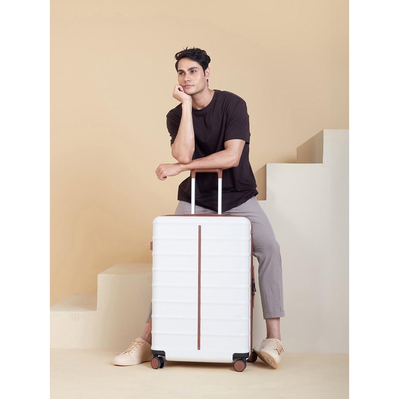 Assembly Premium Polycarbonate Check-In Trolley Bag – 28 inch – White – Odyssey 99 Litres