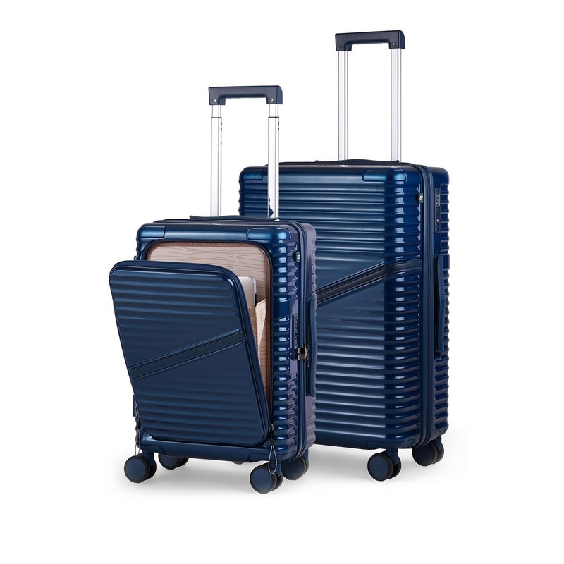 Assembly Unisex Set Of 2 Oblique Trolley Bags Pro20+24