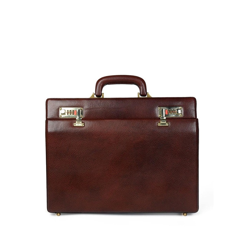MaheTri Unisex Rich Brown Office Suitcase