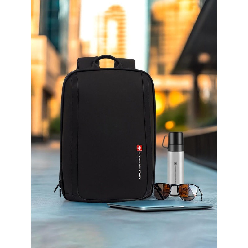 SWISS MILITARY Unisex Multi Utility Anti-Theft Laptop Backpack with Hidden Pocket