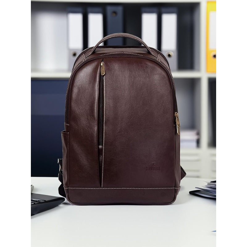 THE CLOWNFISH Fredrick Unisex Brown Solid 27L Backpack