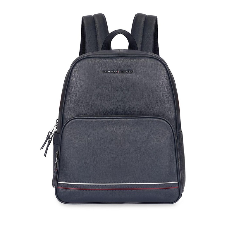 Tommy Hilfiger Unisex Petersburg Pebbled Leather Backpack