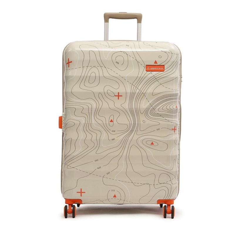 uppercase Topo Printed Hard-Sided Large Trolley Bag