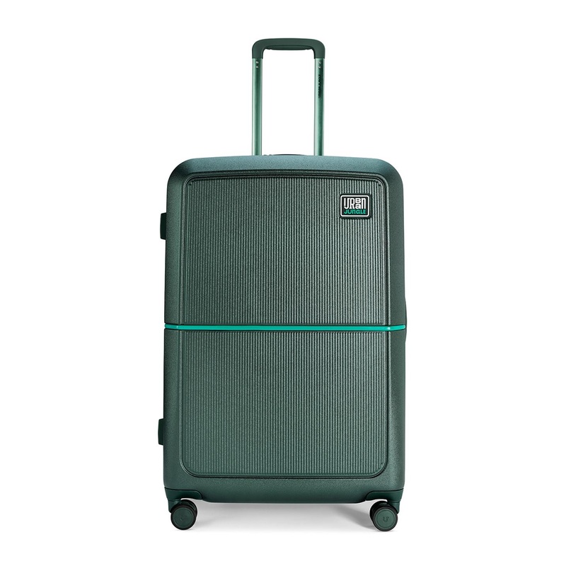 Urban Jungle By Safari Green Hardside Trolley Large Polycarboante Suitcase