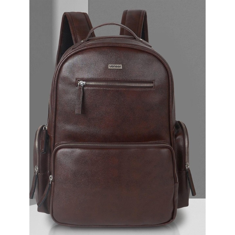 Veneer Unisex Vegan Leather Backpack -Up to 15 inch