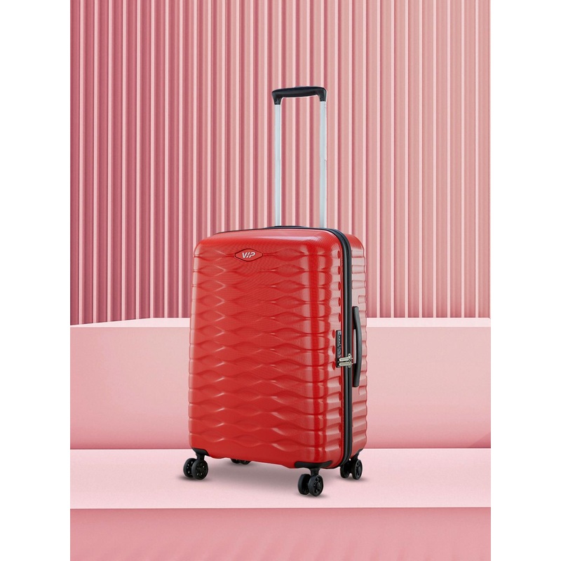 VIP Textured Hard-Sided Foxtrot – AVT 68 Medium Trolley Suitcase