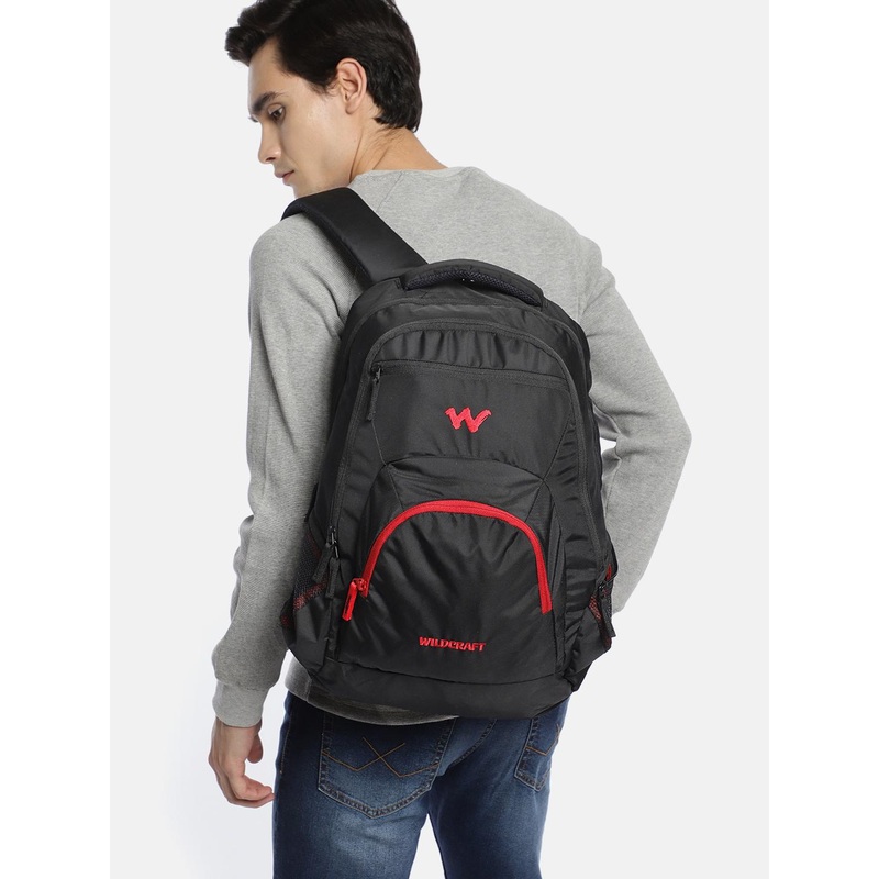 Wildcraft Unisex Black Solid Hopper 2.0 Backpack