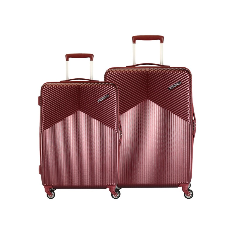 AMERICAN TOURISTER Pack of 2 Georgia Trolley Suitcases – Cabin & Medium