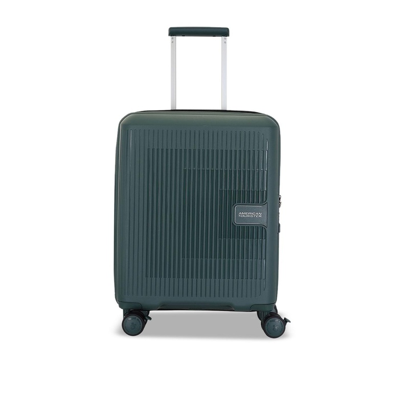 AMERICAN TOURISTER Unisex Aerostep Textured Hard-Sided Small TSA Lock Trolley Bag