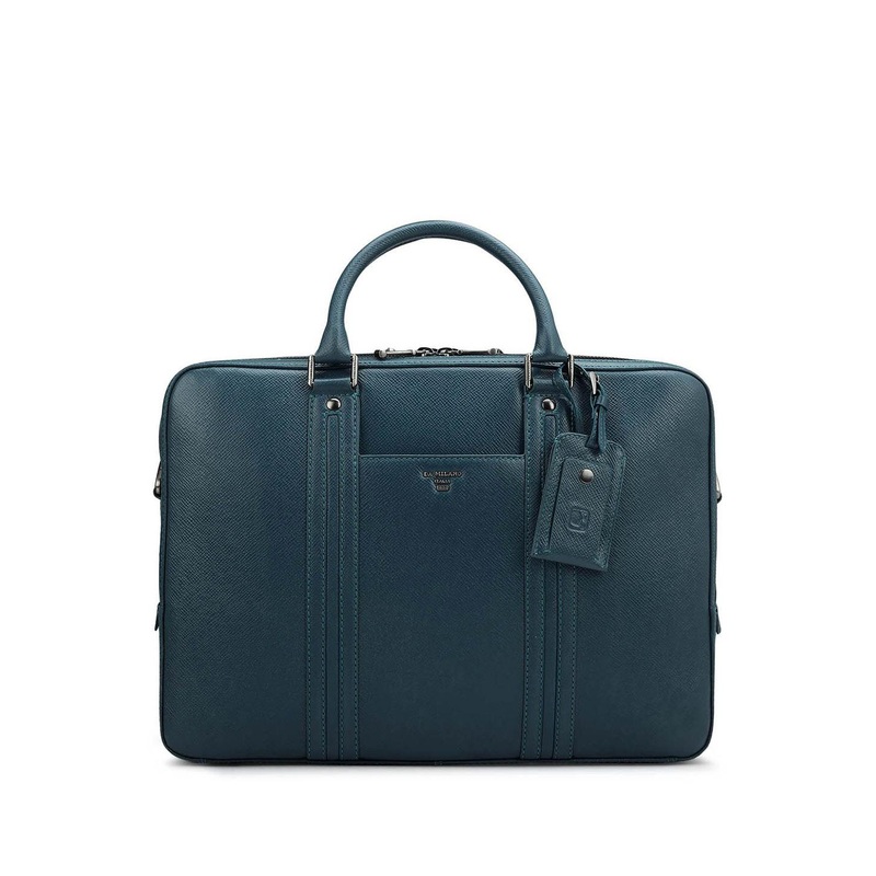 Da Milano Unisex Leather Laptop Bag