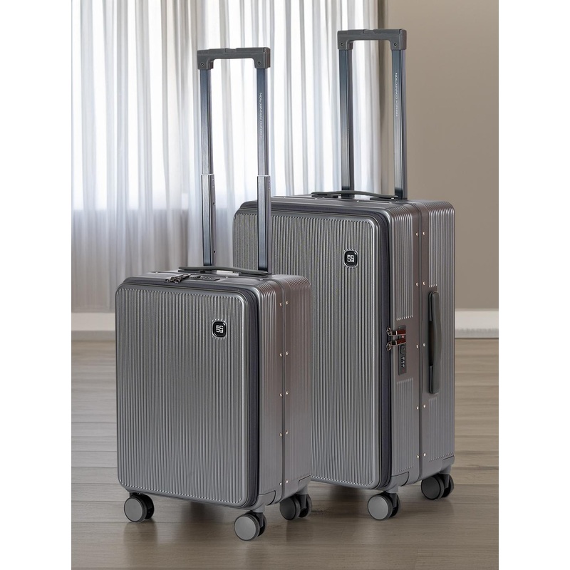 French Connection Set Of 2 Textured Hard Trolley Suitcase- 120L