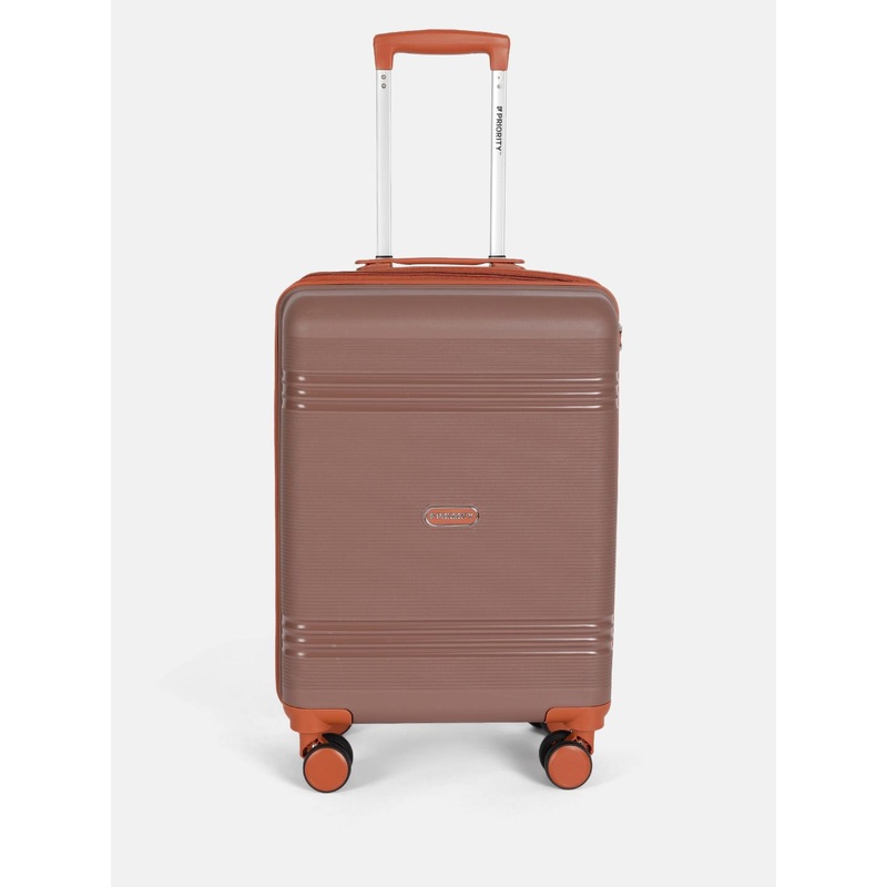 Priority Unisex Textured 360 Degree Rotation Hard Sided Cabin Trolley Bag –  48.38 L