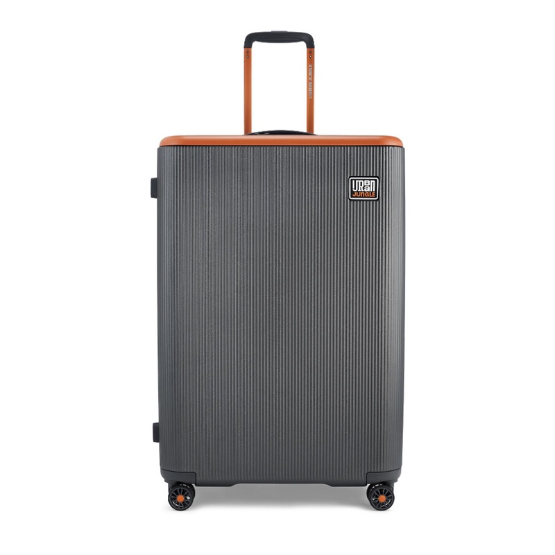 Urban Jungle By Safari Grey Light Weight Hardside Trolley Large Polycarboante Suitcase
