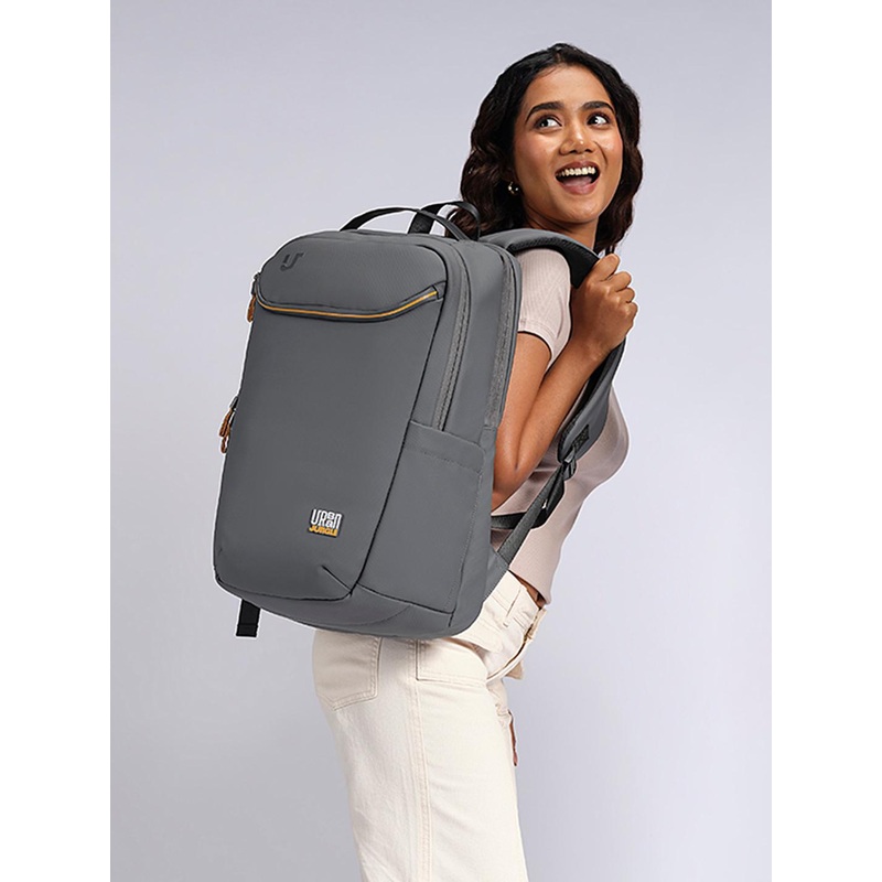 Urban Jungle By Safari Unisex Water Resistant Grey Laptop Backpack 28 L