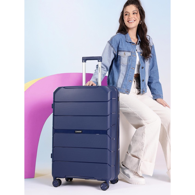 WROGN Textured 360 Degree Rotation Hard-Sided Large-Sized Trolley Bag 118.13 L