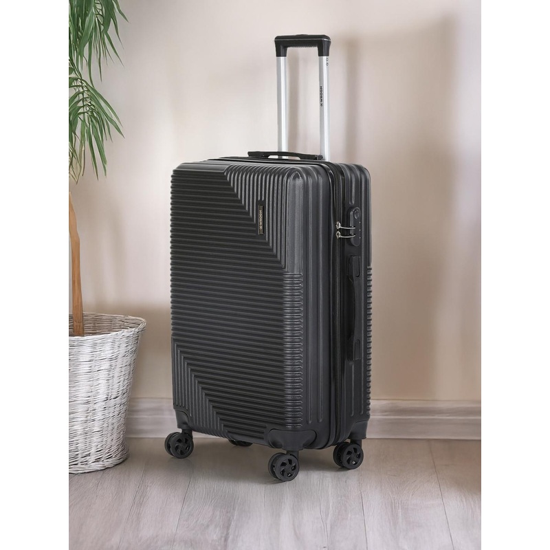 WROGN Textured Hard-Sided HRD Medium Trolley Suitcase 55 L