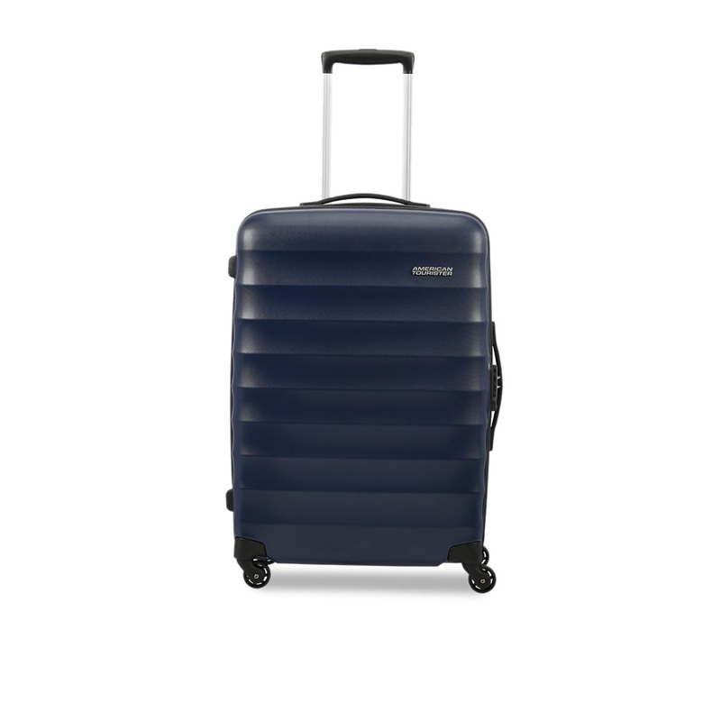 AMERICAN TOURISTER Unisex Blue Solid Hard-Sided Barcelona Large Trolley Suitcase
