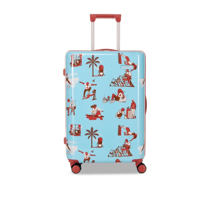 AMERICAN TOURISTER Unisex Printed Hard-Sided Trolley Bag