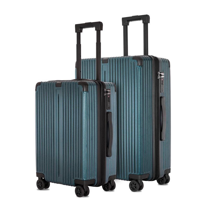 CARRIALL Meta Unisex Set of 2  Polycarbonate Hard-Sided Trolley Bags