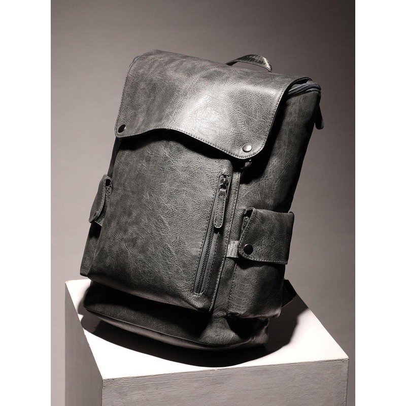 French Accent Men Textured Backpack