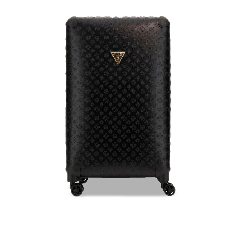 GUESS Women Textured Hard-Sided Cabin Trolley Bag