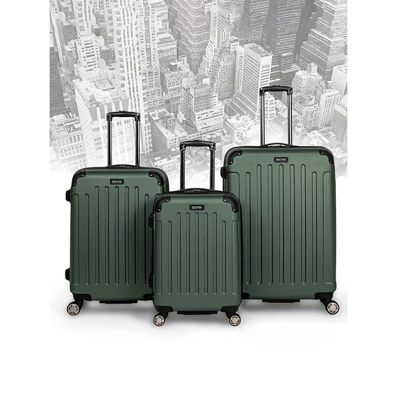 Kenneth Cole Set Of 3 Textured Large, Medium & Cabin Trolley Bags