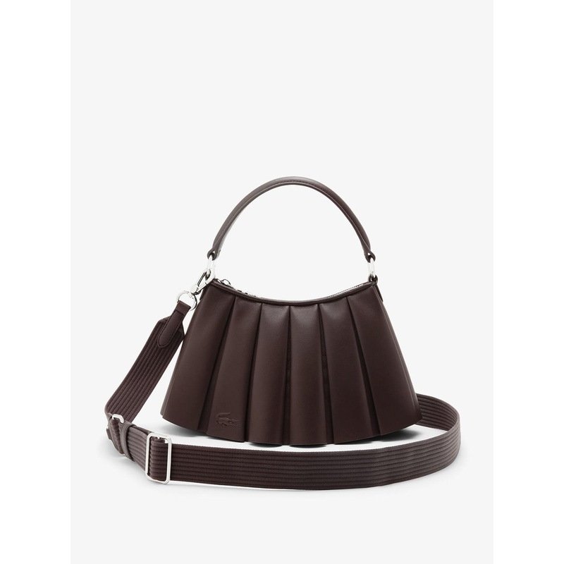 Lacoste Unisex Leather Structured Handheld Bag With Quilted