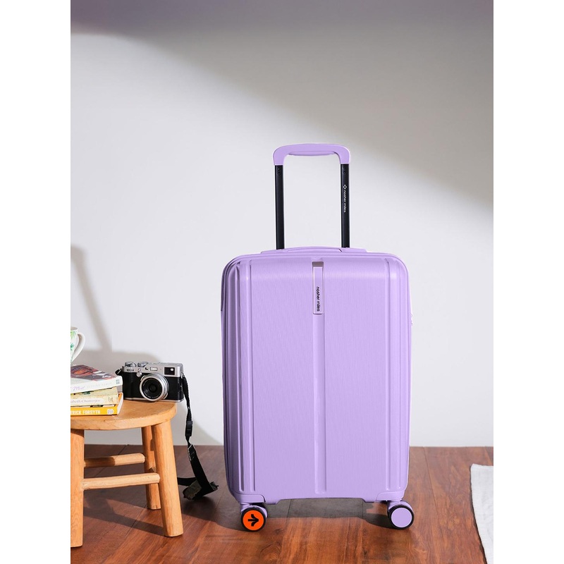 Nasher Miles The Line Polypropylene Cabin Purple Trolley Bag – 20 inch (55cm)