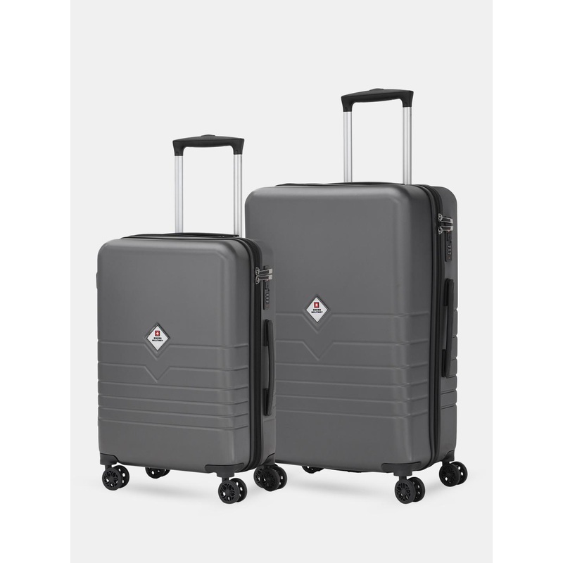 SWISS MILITARY Set Of 2 Hard-Sided Trolley Suitcase