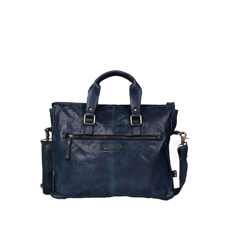 ART N VINTAGE Unisex Leather 18 Inches Laptop Bag