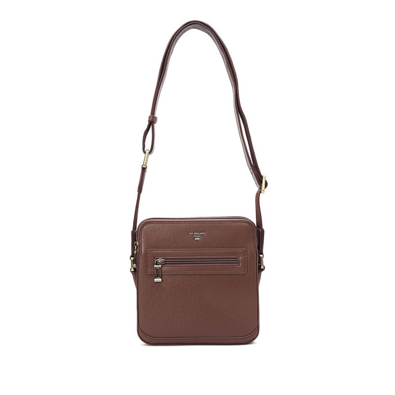 Da Milano Men Leather Messenger Bag