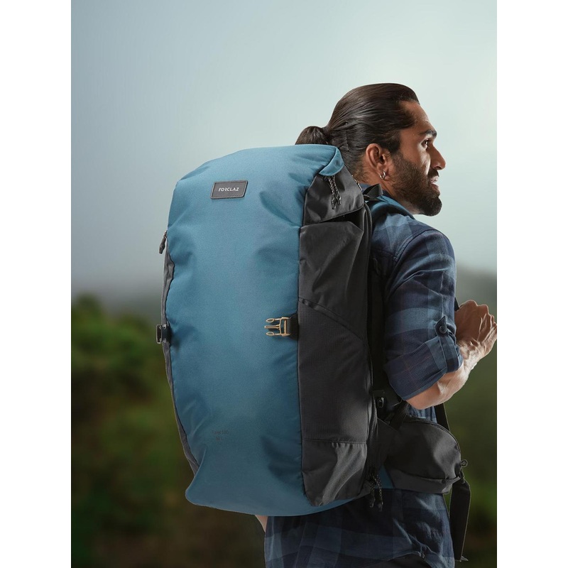 Decathlon Forclaz Men Colourblocked Multi-Compartment Travel Bag