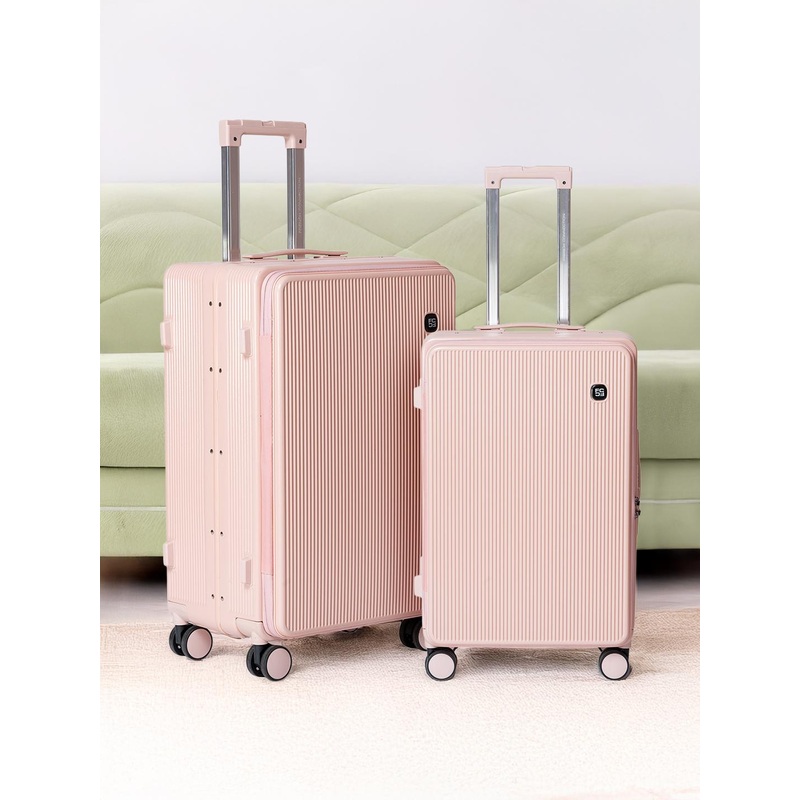 French Connection Set Of 2 Textured Hard Trolley Suitcases- 120L