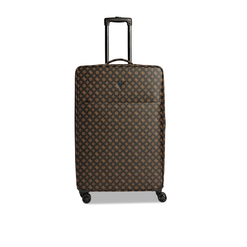 Guess  Men Printed Hard Sided Trolley Suitcase