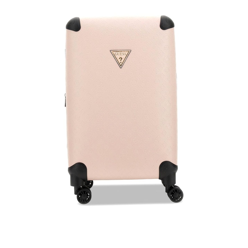 GUESS Women Textured Hard Sided Trolly Suitcase